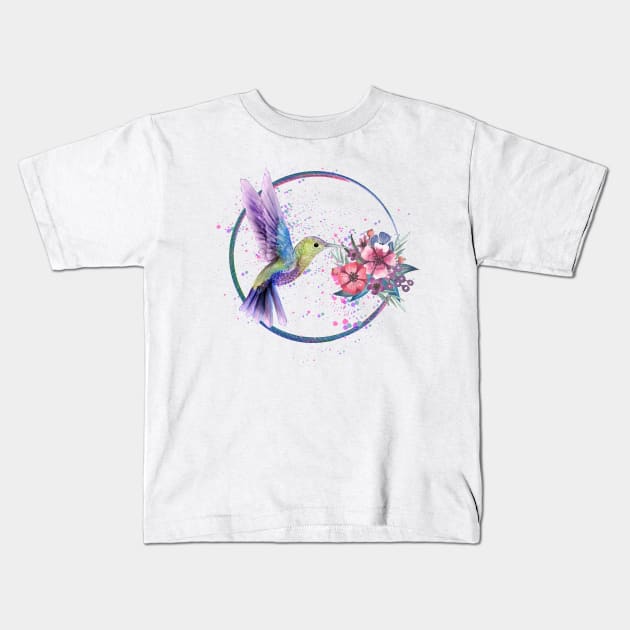 Hummingbird. Kids T-Shirt by Satic